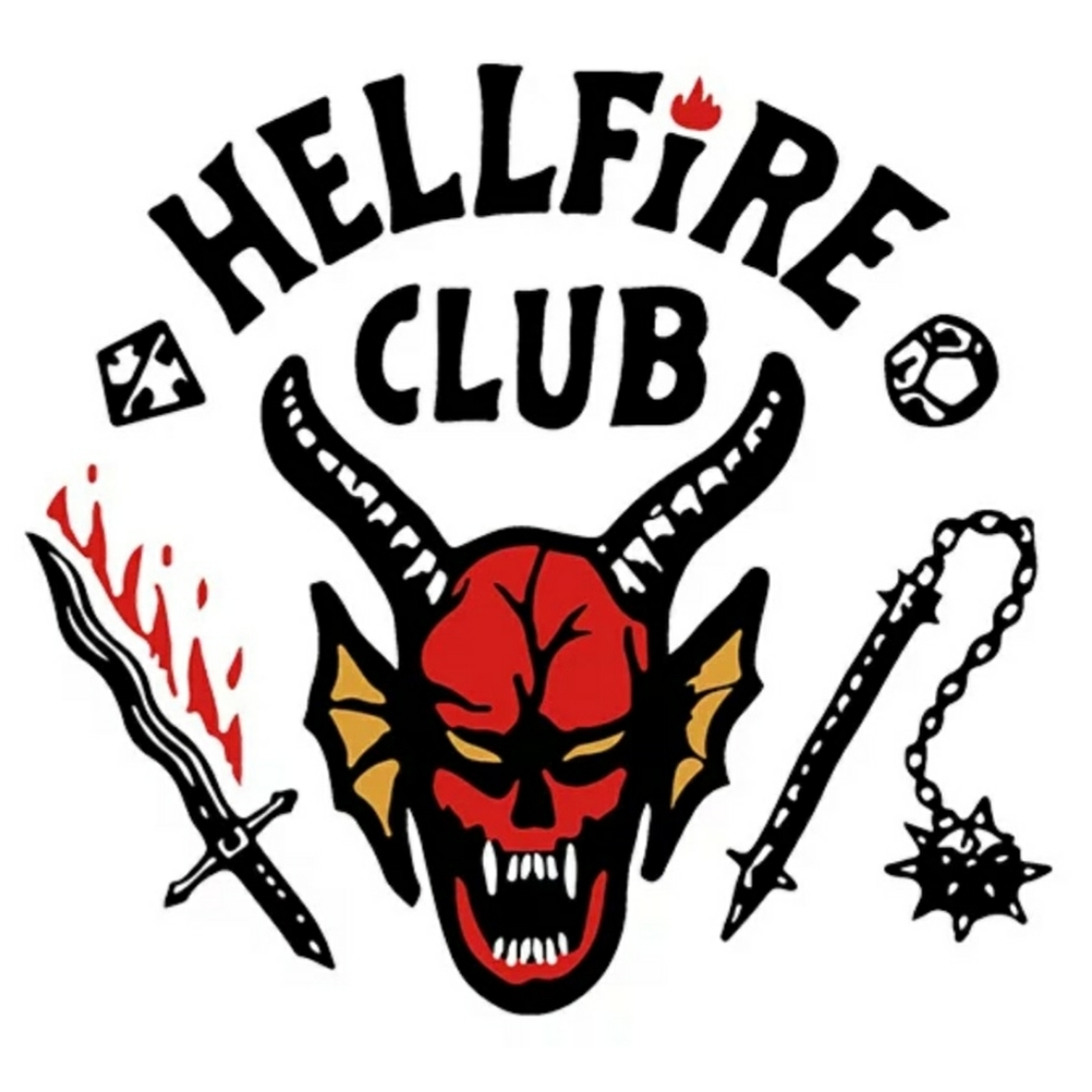 Stranger things Hellfire club sublimation transfers Lot of 3